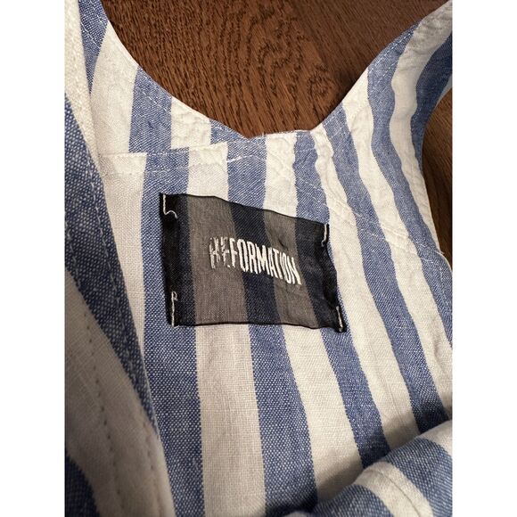 Reformation Striped Square Neckline Farmer Jumpsuit – Size 0 READ - Picture 8 of 14